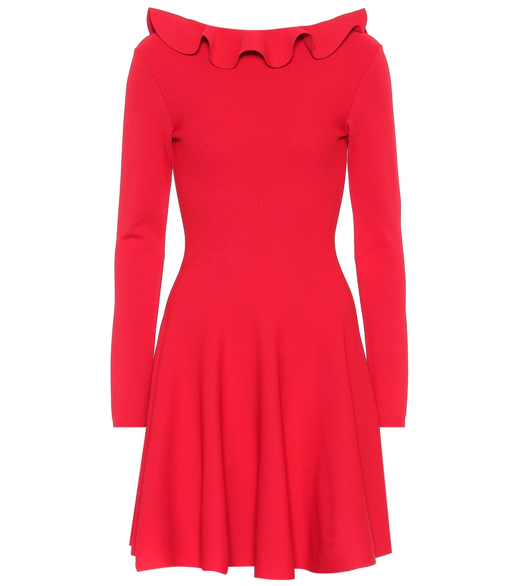 VALENTINO Long-sleeved knit dress